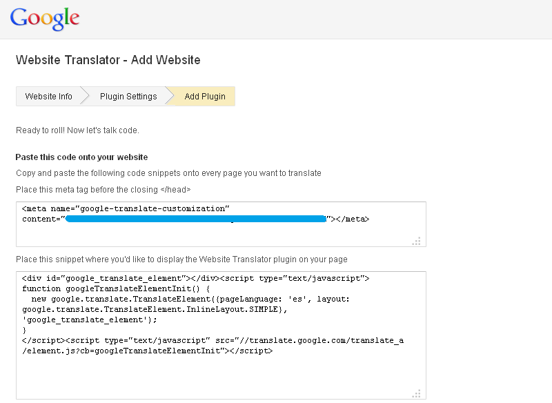 Como poner Google Translation en mi web o blog